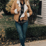 Cozier In Colorado Faux Suede Jacket in Tan Image - 1
