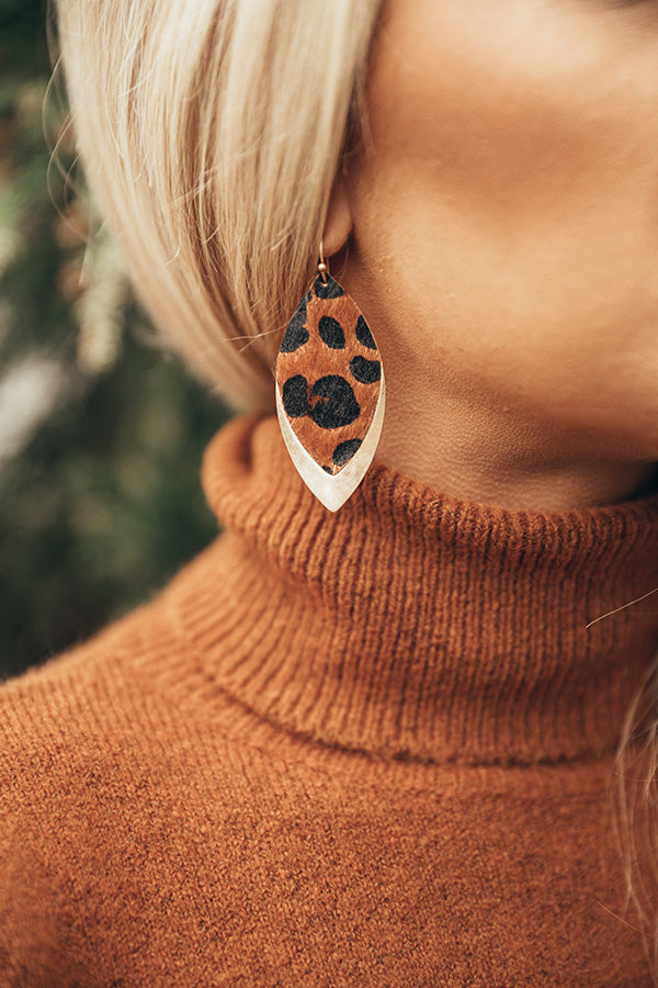 New Traditions Leopard Earrings