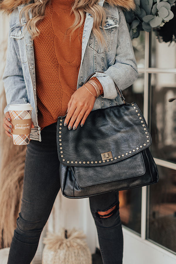 The James Tote In Black