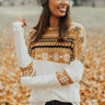On Santa's Nice List Shift Sweater In Mustard Image - 1