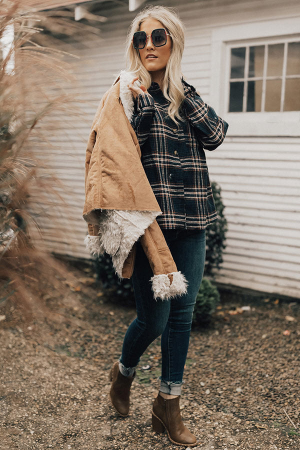 The Jet Set Type Plaid Button Up In Blue Image - 1
