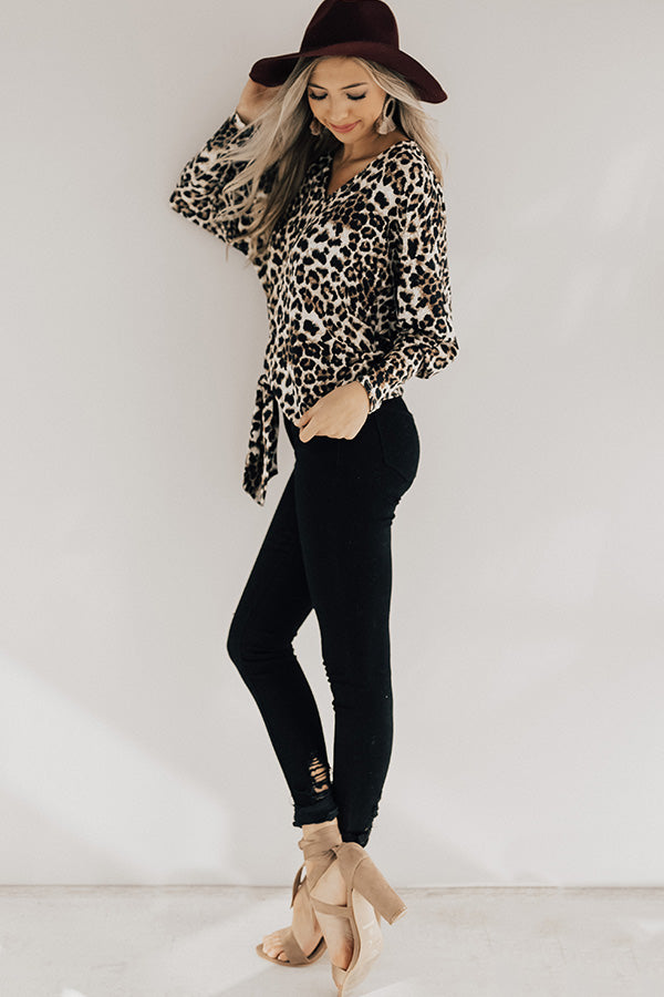 Date Night Darling Leopard Top