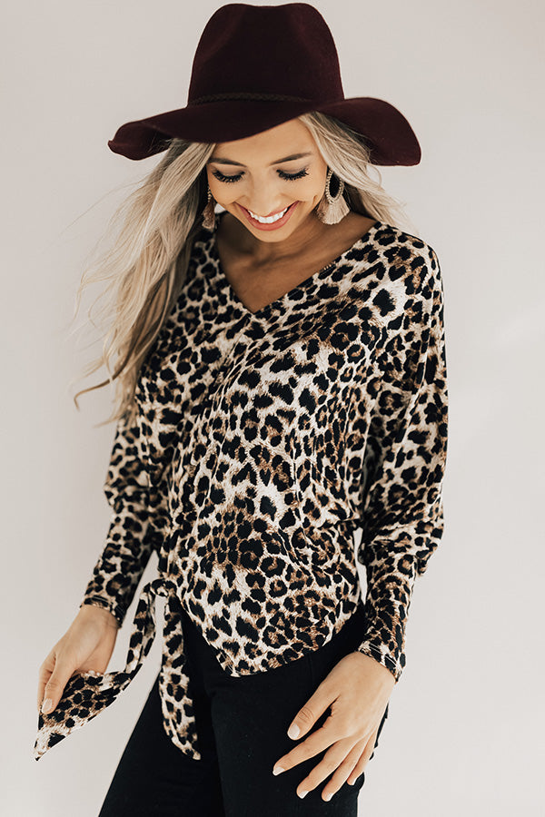 Date Night Darling Leopard Top