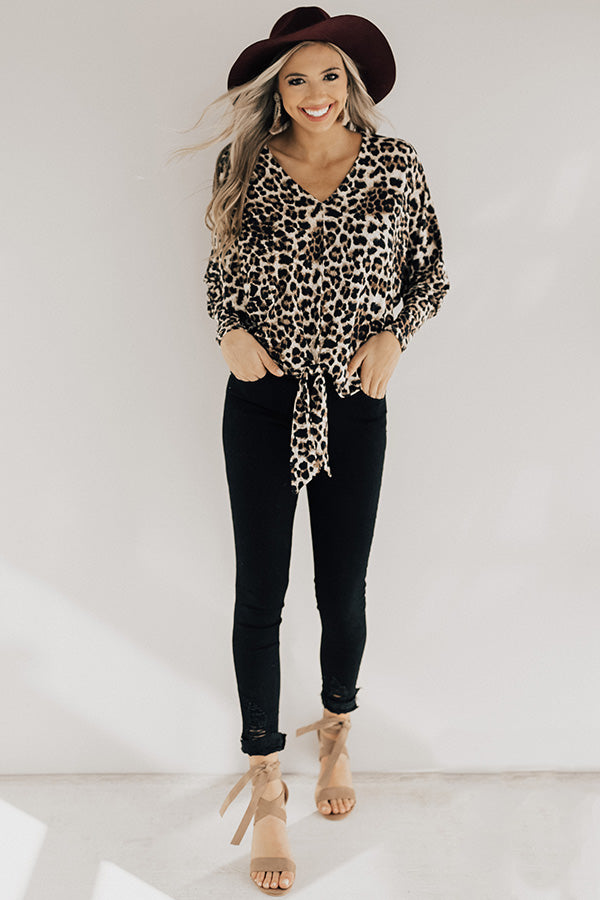 Date Night Darling Leopard Top