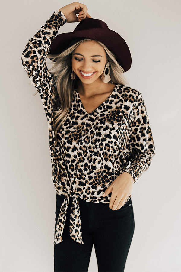 Date Night Darling Leopard Top