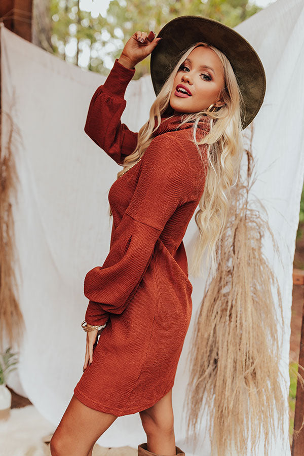 rust sweater dress Combo My Favorite Sweater Dresses. -