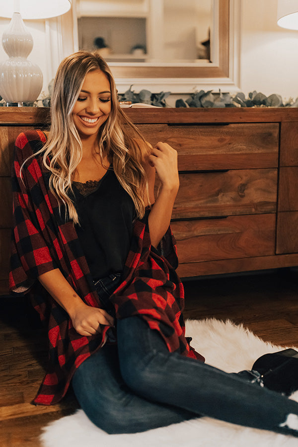 Below Zero Buffalo Check Cardigan