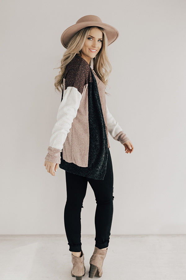 Cozy In The City Color Block Cardigan Image - 1