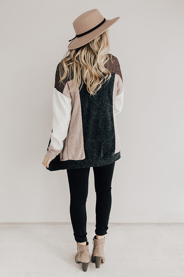 Cozy In The City Color Block Cardigan Image - 1