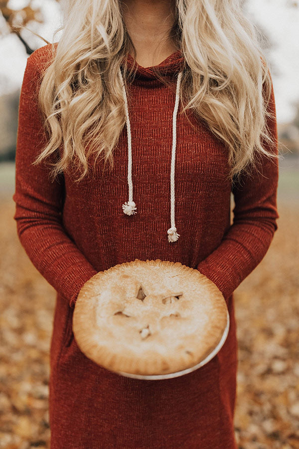 Sweater Weather Tunic Dress in Rust Sweater Weather Tunic Dress in Rust