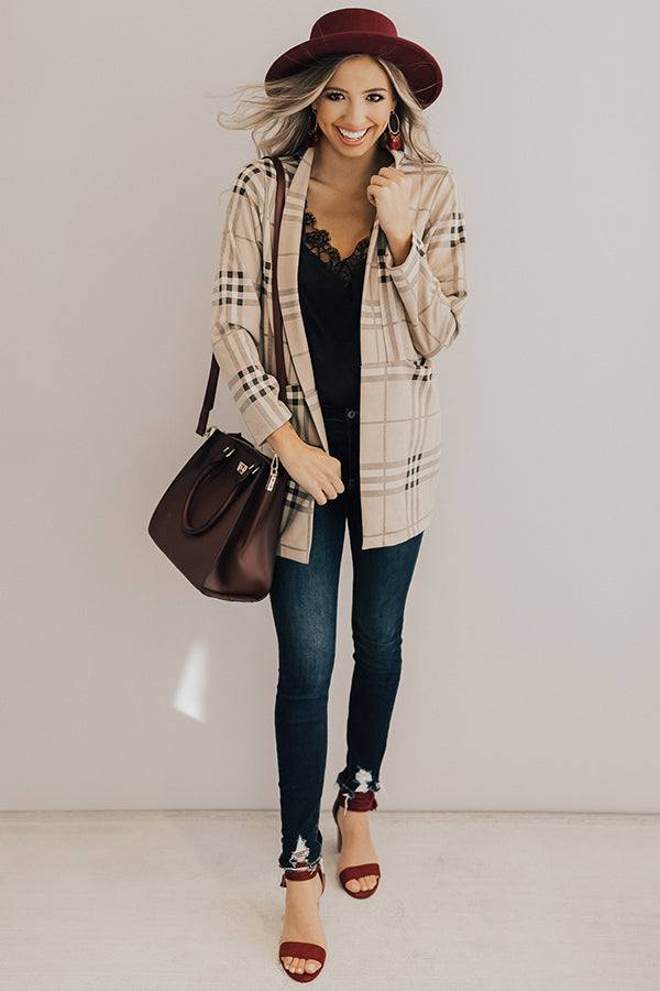 See You In Aspen Plaid Coat