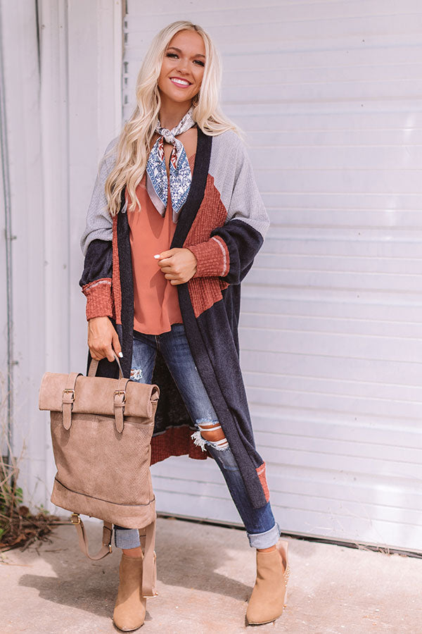 Dream Of Me Color Block Cardigan