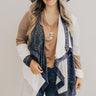 Lattes In Lake Tahoe Color Block Cardigan Curves Image - 1