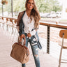Lattes In Lake Tahoe Color Block Cardigan Image - 1