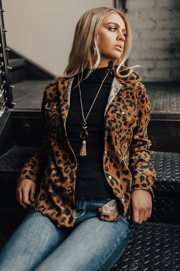 Spotted In Vail Leopard Button Up