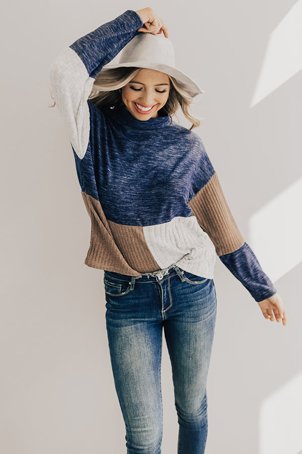 Getting Warmer Color Block Shift Sweater