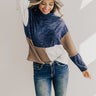 Getting Warmer Color Block Shift Sweater Image - 1