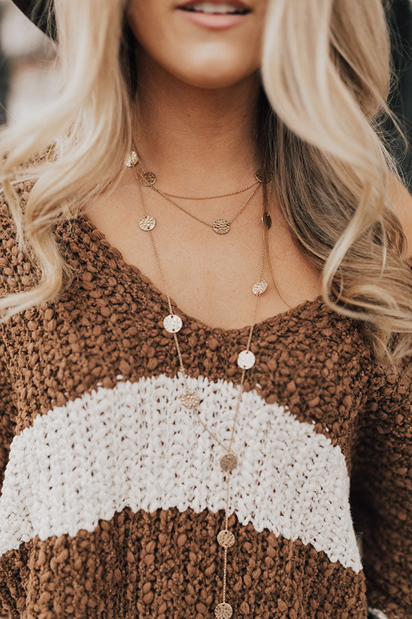 Champagne Style Layered Necklace