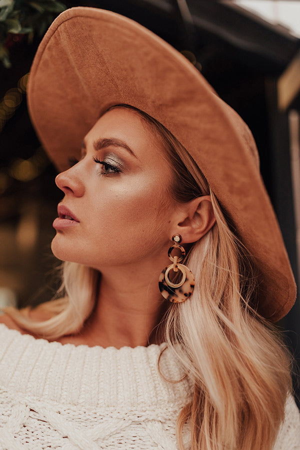 Waiting On The Weekend Tortoiseshell Earrings
