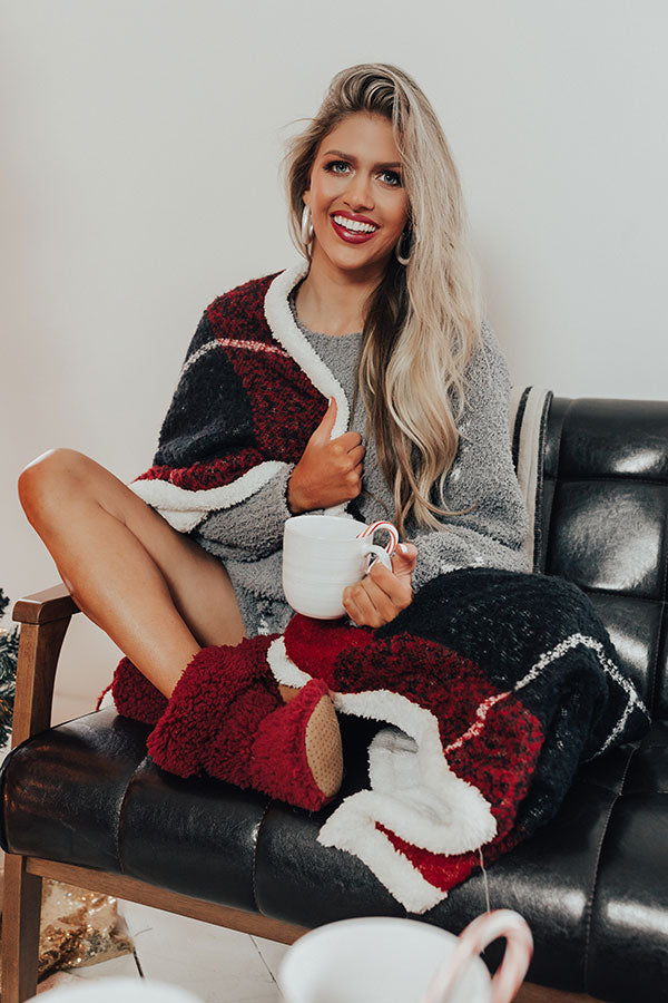 All Wrapped Up Sherpa Lined Throw