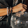 Love List Semi Precious Bracelet Set In Black Image - 1