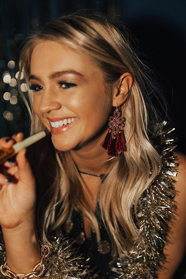 Let's Get Glam Tassel Earrings