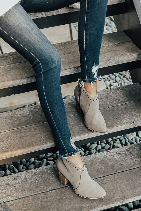 The Morgan Bootie In Grey