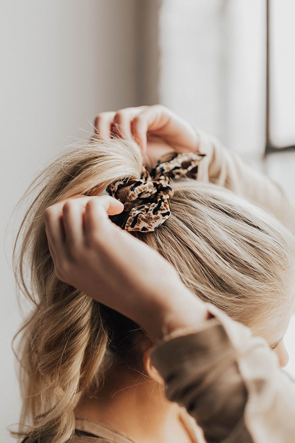Wild Card Leopard Scrunchie