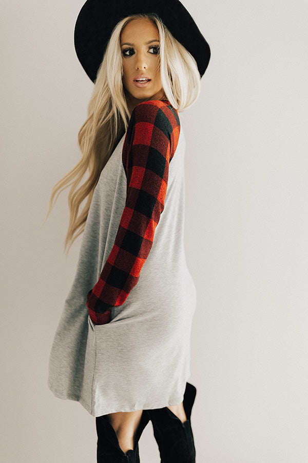 Santa Baby Buffalo Check Shift Dress