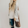 First Class To Vail Colorblock Cardigan in Rustic Rose Image - 1