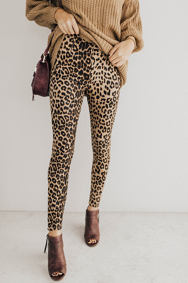 Luxe On Broadway High Waist Leopard Pants