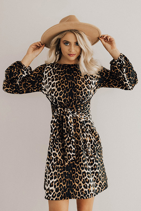Seriously Chic Leopard Shift Dress