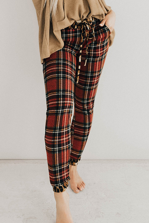 Winter Break Plaid Joggers