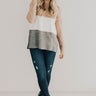 Status Update Colorblock Sweater in Blush Image - 1