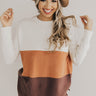 Status Update Colorblock Sweater in Ivory Image - 1