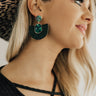After Hours Earrings In Hunter Green Image - 1