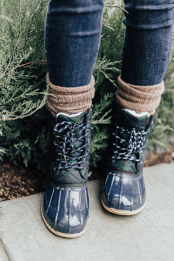 The Oaklyn Sherpa Lined Boot In Navy