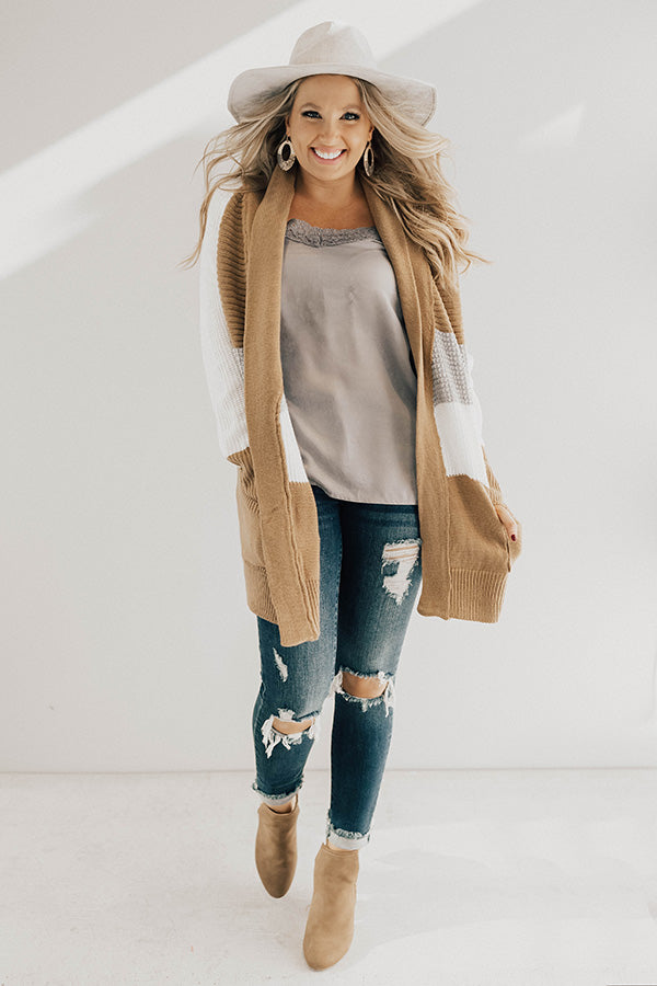 Cozy And Collected Color Block Cardigan Image - 1