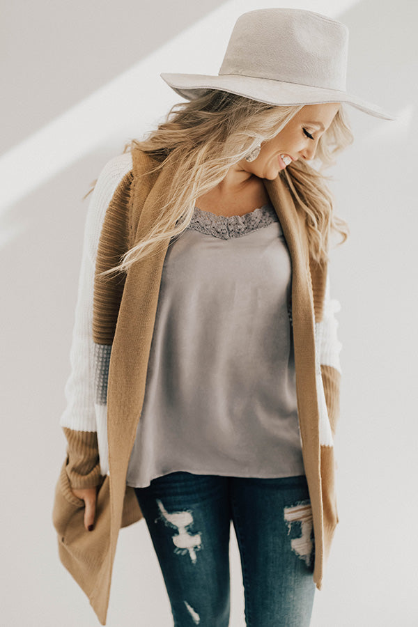 Cozy And Collected Color Block Cardigan Image - 1