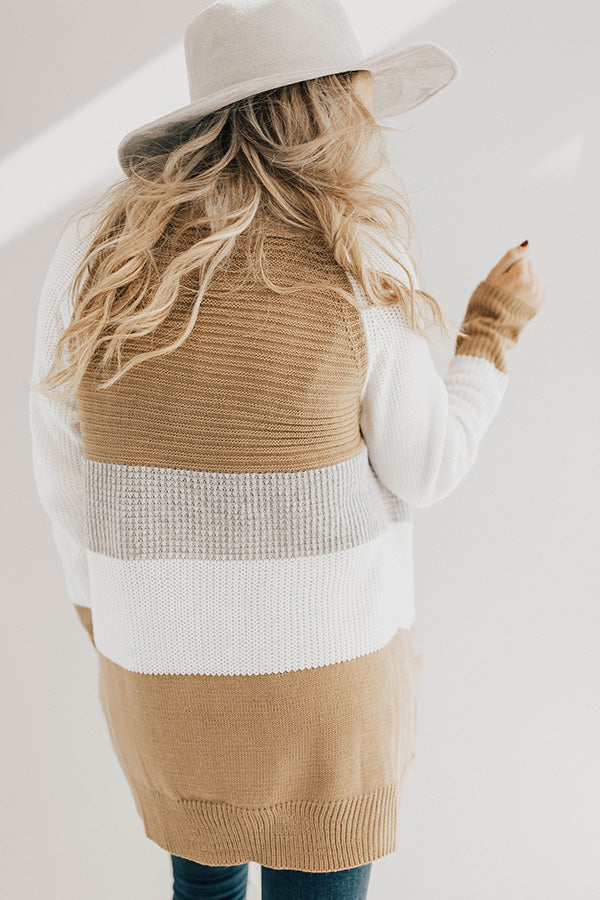 Cozy And Collected Color Block Cardigan Image - 1