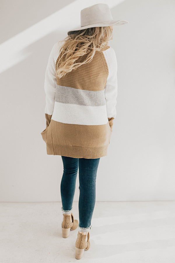 Cozy And Collected Color Block Cardigan Image - 1