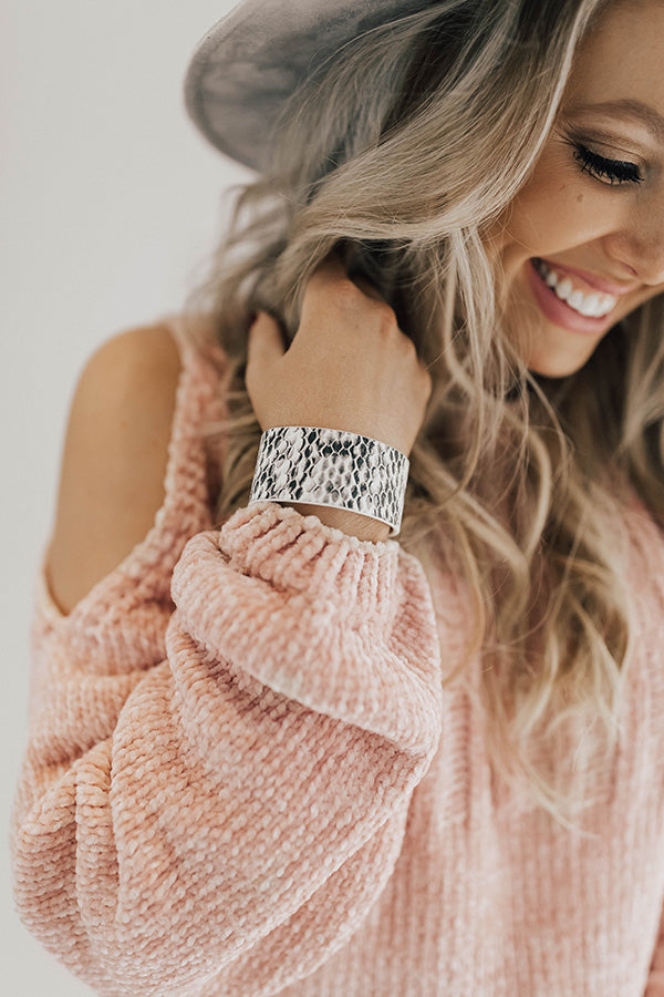 Now Trending Snake Print Cuff Bracelet