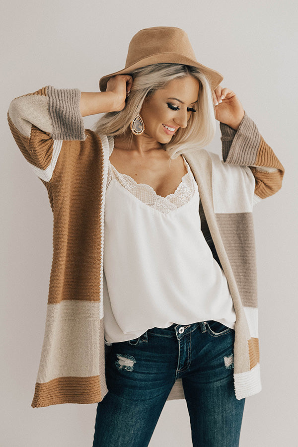 Bundled Up Bliss Colorblock Cardigan
