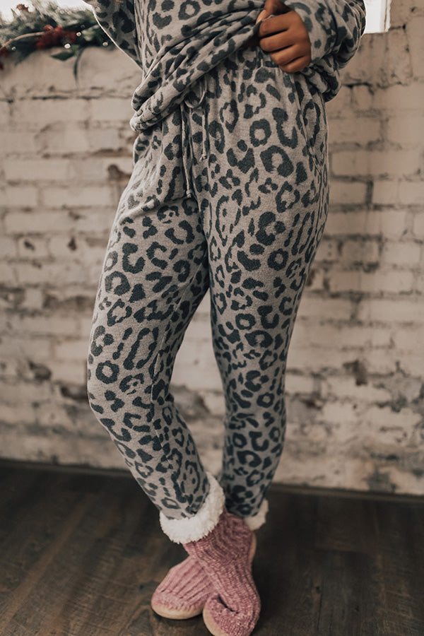 Spotted On The Slopes Leopard Joggers