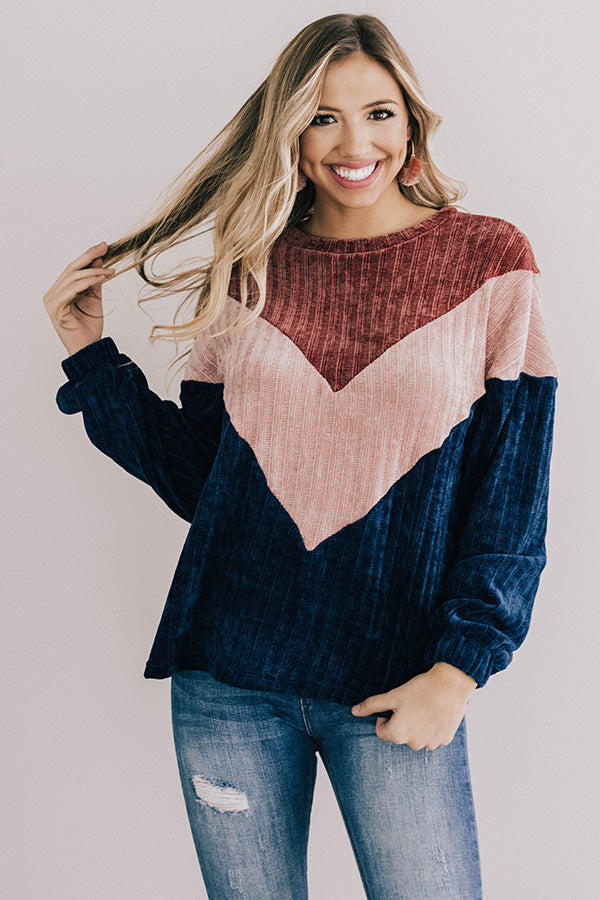 Swift And Sweet Colorblock Sweater