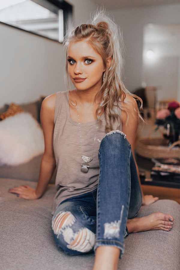 Hustle And Flow Tank in Grey