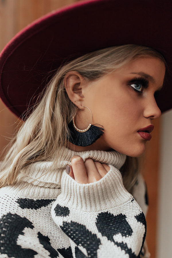 Havana Happy Hour Earrings In Black