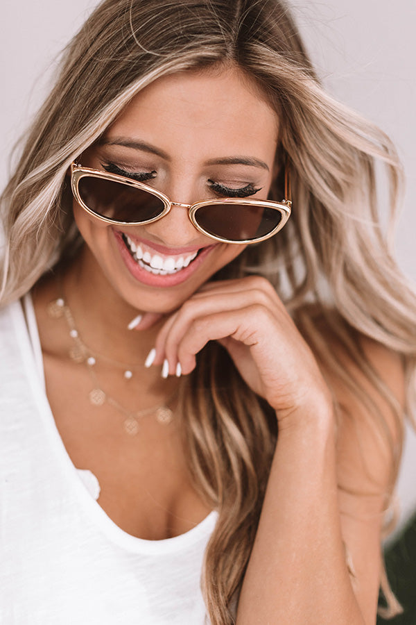 Catching Rays Sunnies In Gold