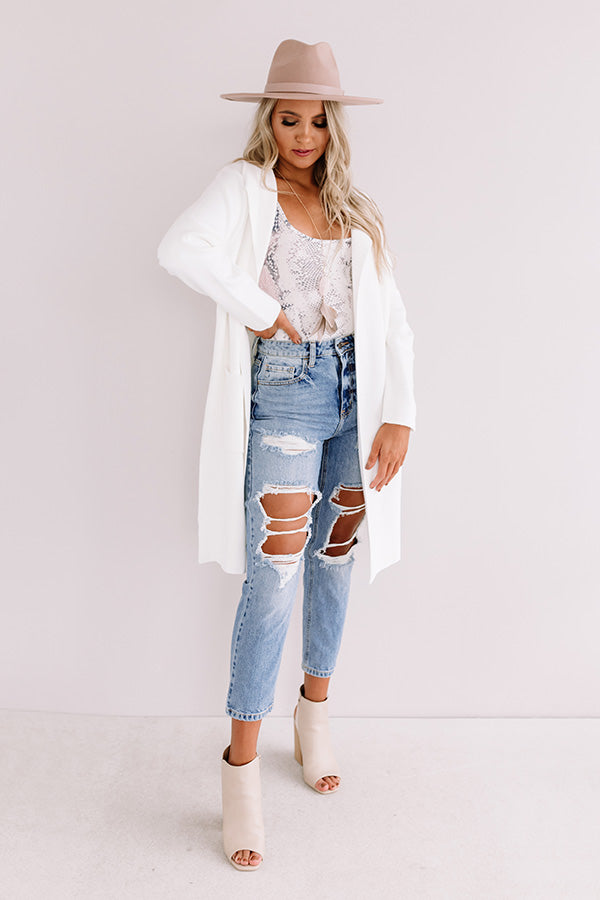 Instant Classic Cardigan in Ivory