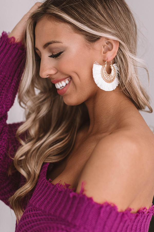 Galas On My Mind Earrings In Ivory